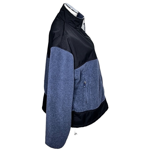 COLORADO CLOTHING Fleece Nylon Zip Up Jacket Black Blue Women's Size XL - Picture 6 of 16
